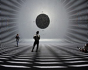 Dimensional Sampling #1 by Yuxi Cao (James). Part of the inaugural exhibition at Nxt Museum