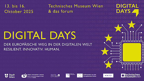 Digital Days Folder mit Angaben zu Lokation und Datum