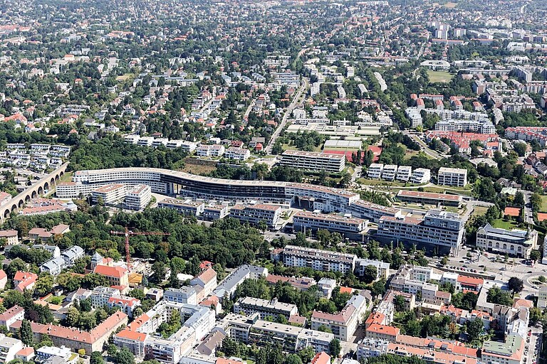 Stadtansicht von oben