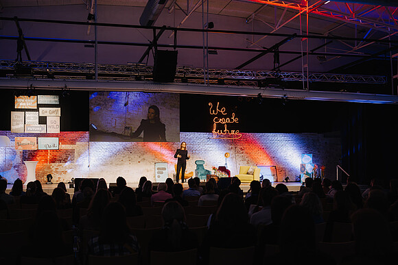 Female Future Festival Photo of a woman on stage