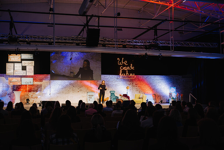 Female Future Festival Photo of a woman on stage