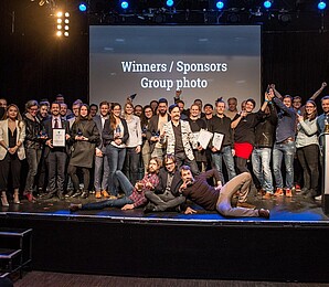 Gewinner*innen Splash Award 2018 auf der Bühne