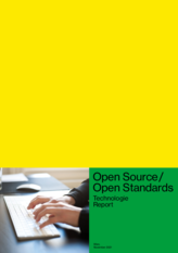 Ansicht des Titelblatts des Technologiereport Open Source Open Standards in deutscher Sprache