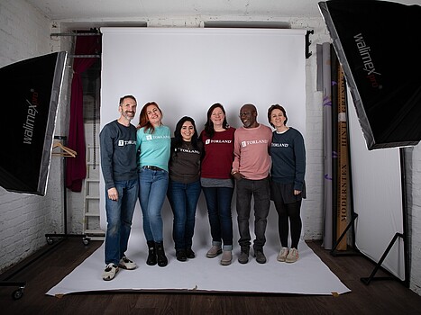 Das Team von Torland im Fotostudio.