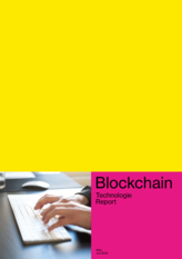 Ansicht des Titelblatts des Technologiereport, Blockchain in deutscher Sprache