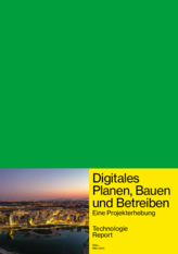 Ansicht des Titelblatts des Technologiereport Digitales Bauen in deutscher Sprache