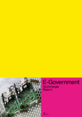 Ansicht des Titelblatts des Technologiereport E-Government in deutscher Sprache